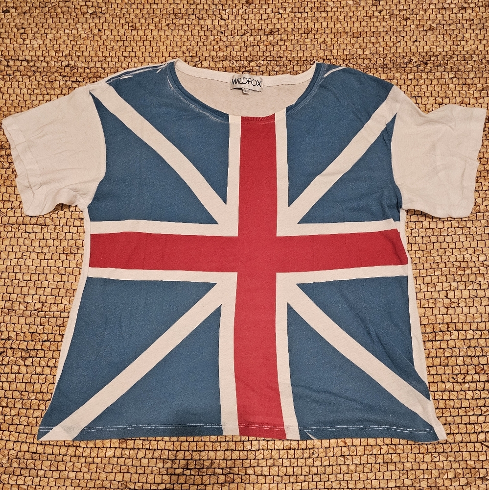 Wildfox union jack shirt in S